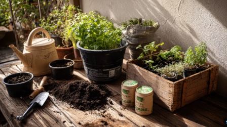 Vermiculite compost mix